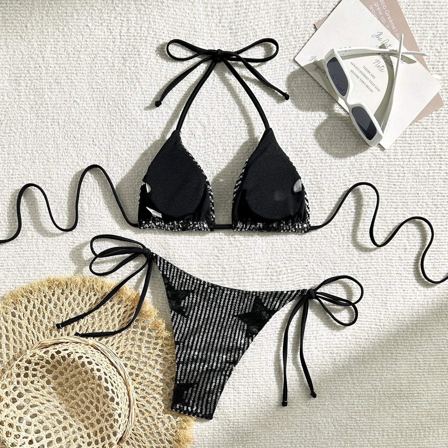 Y2K Star Bikini Set