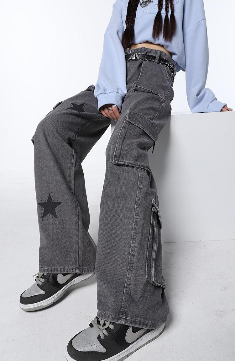 Y2K Star Cargo Pants