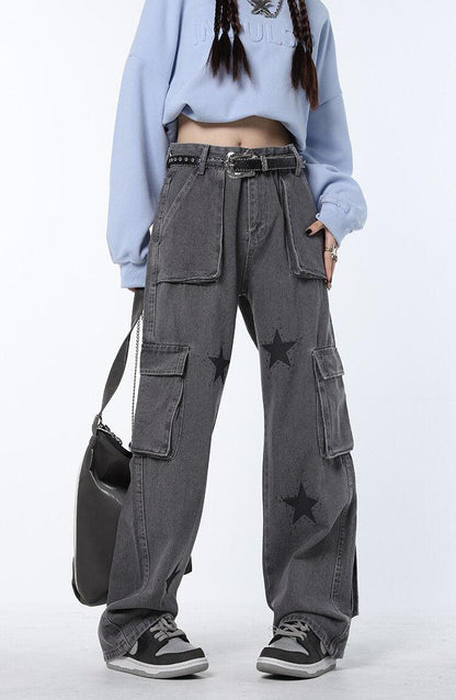 Y2K Star Cargo Pants