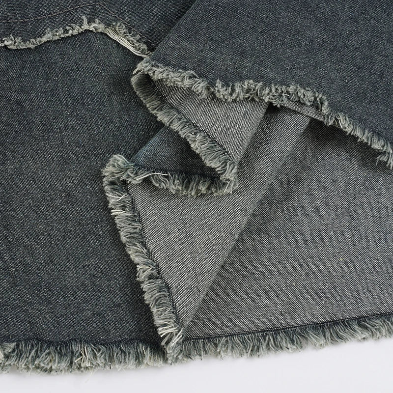Y2K Star Denim Maxi Skirt