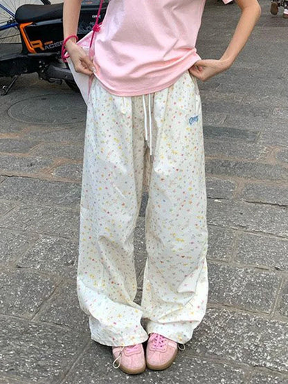 Y2K Star Drawstring Pants