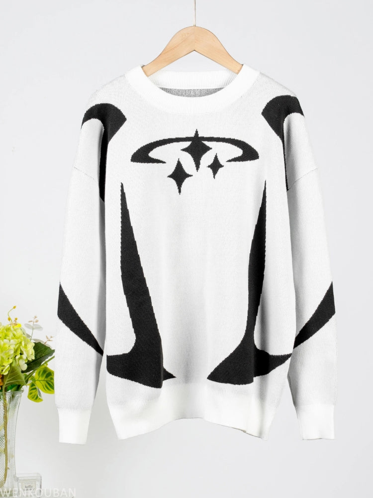 Y2K Star Knitted Sweater