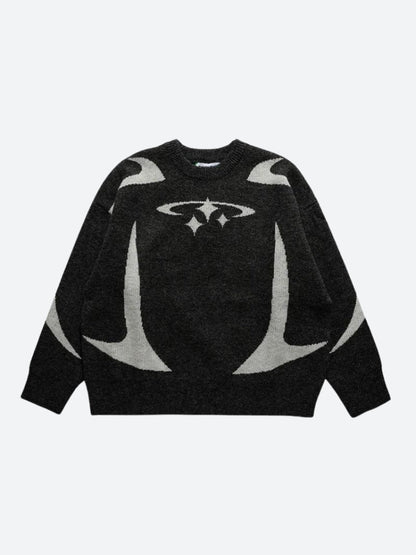 Y2K Star Knitted Sweater
