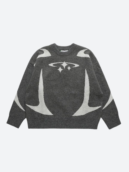Y2K Star Knitted Sweater