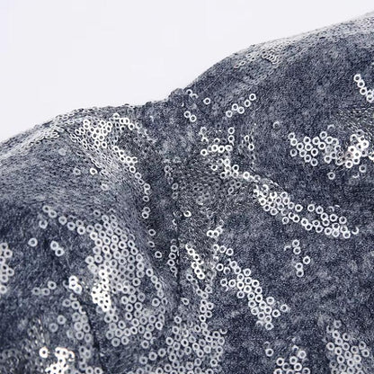 Star Sequined Crop Top