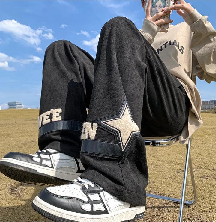 Y2K Star Wide Leg Sweatpants