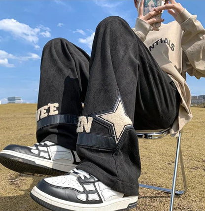 Y2K Star Wide Leg Sweatpants