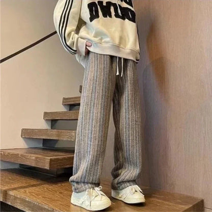 Y2K Striped Drawstring Pants
