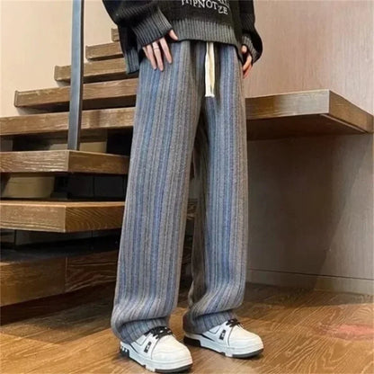 Y2K Striped Drawstring Pants