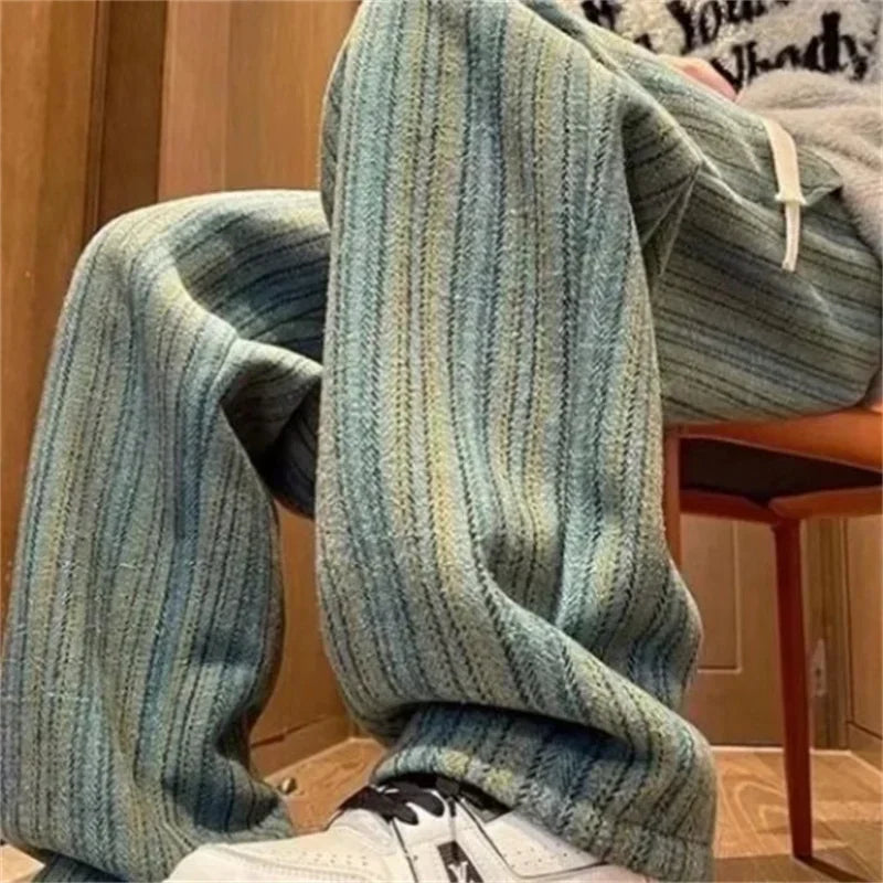 Y2K Striped Drawstring Pants