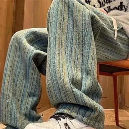 Y2K Striped Drawstring Pants