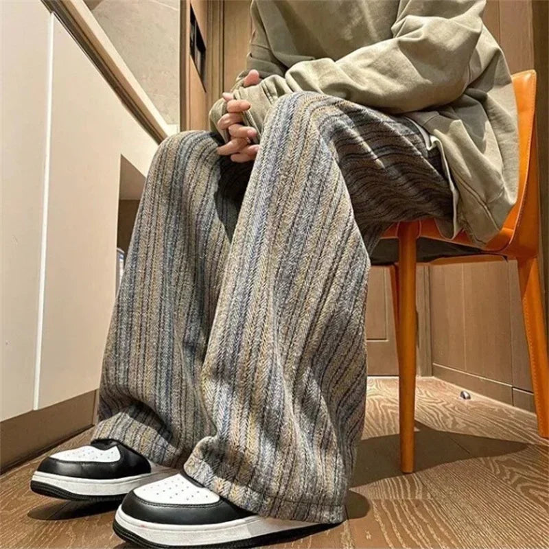 Y2K Striped Drawstring Pants