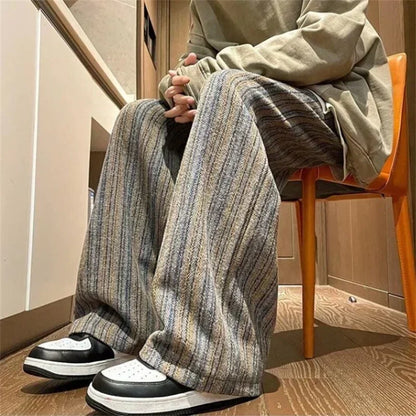 Y2K Striped Drawstring Pants