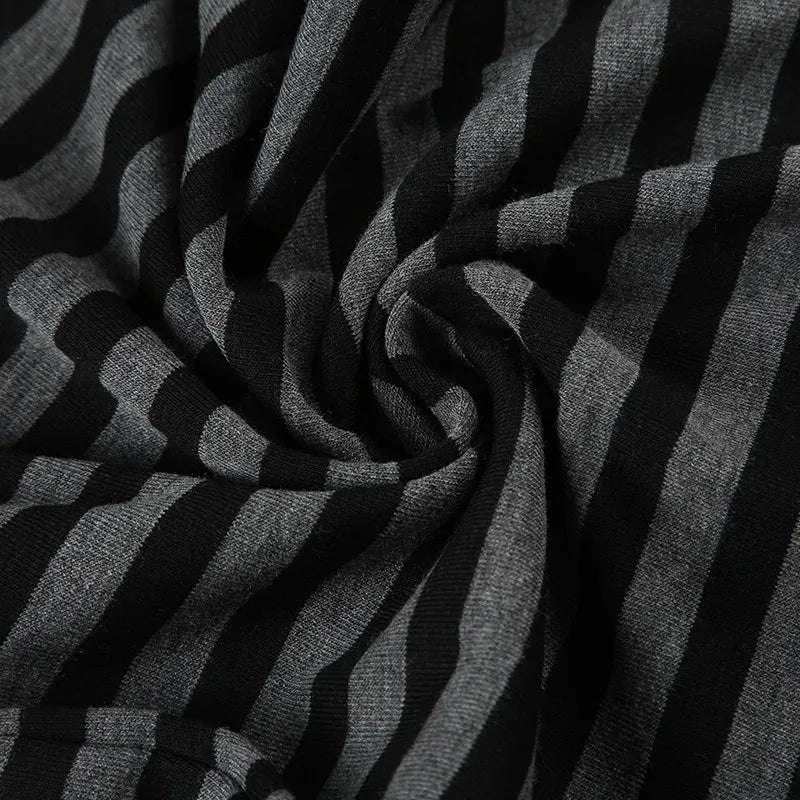 Y2K Striped Flare Sweatpants