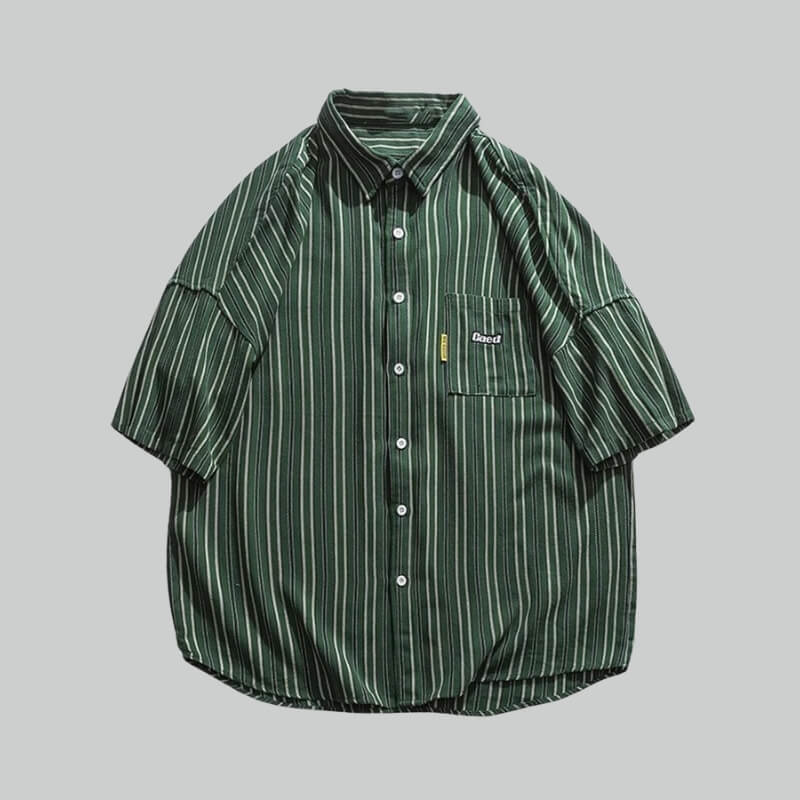 Y2K Striped Oversized Shirt