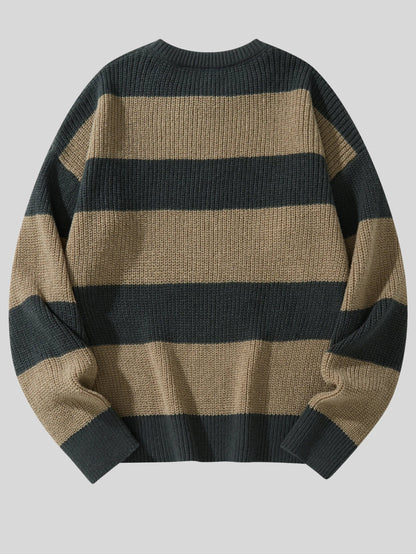 Y2K Striped Pullover Sweater