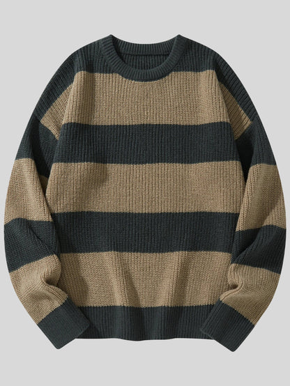 Y2K Striped Pullover Sweater