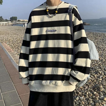 Y2K Striped Sweatshirt