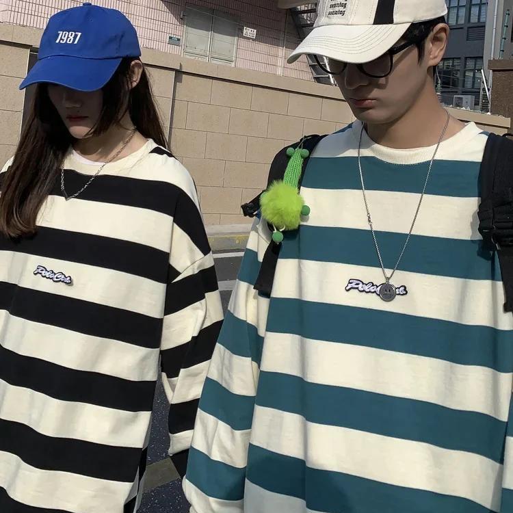Y2K Striped Sweatshirt