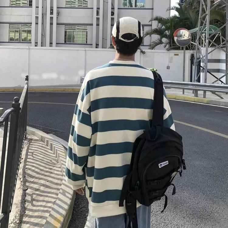 Y2K Striped Sweatshirt