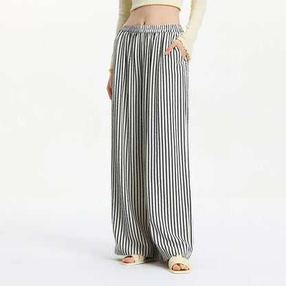 Y2K Striped Wide Leg Pants