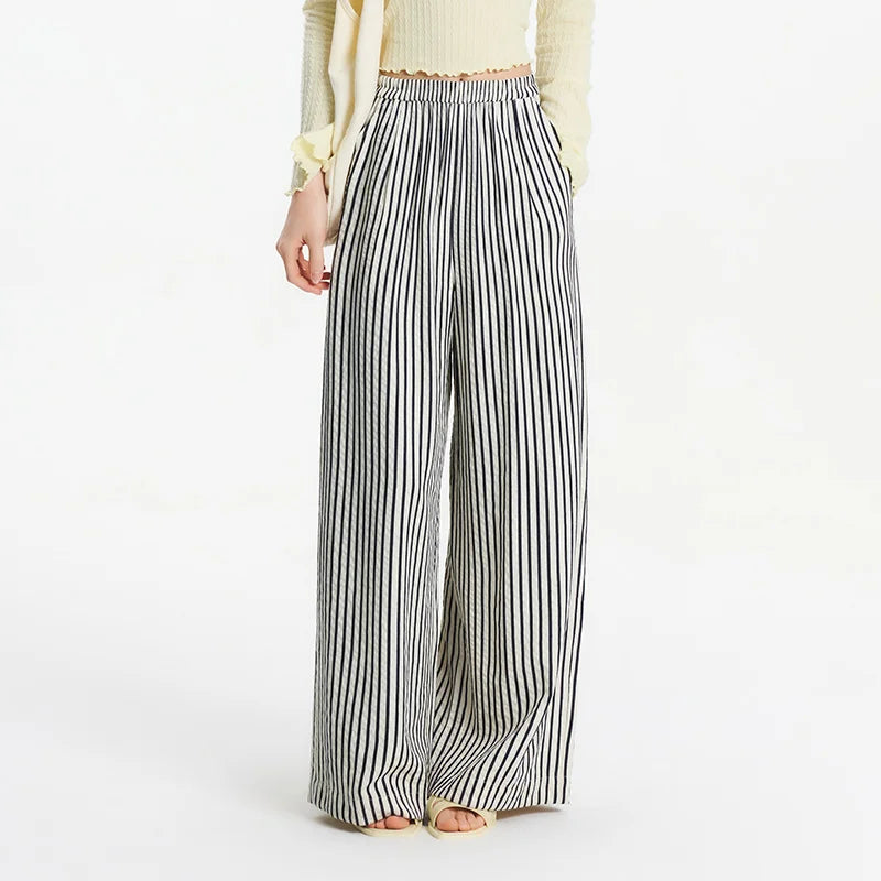 Y2K Striped Wide Leg Pants