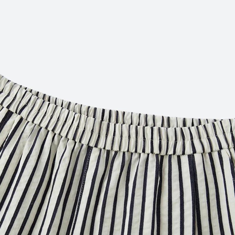 Y2K Striped Wide Leg Pants