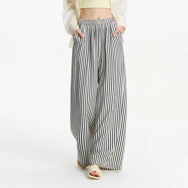 Y2K Striped Wide Leg Pants
