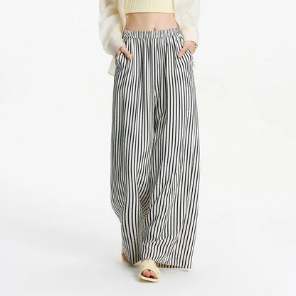 Y2K Striped Wide Leg Pants