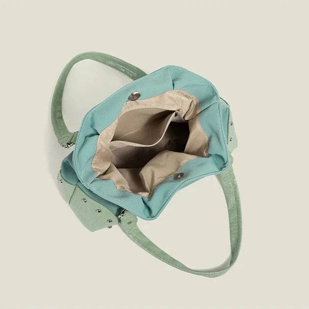 Y2K Studded Buckle Shoulder Bag