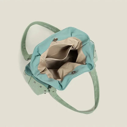 Y2K Studded Buckle Shoulder Bag