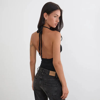 Y2K Studded Halter Top