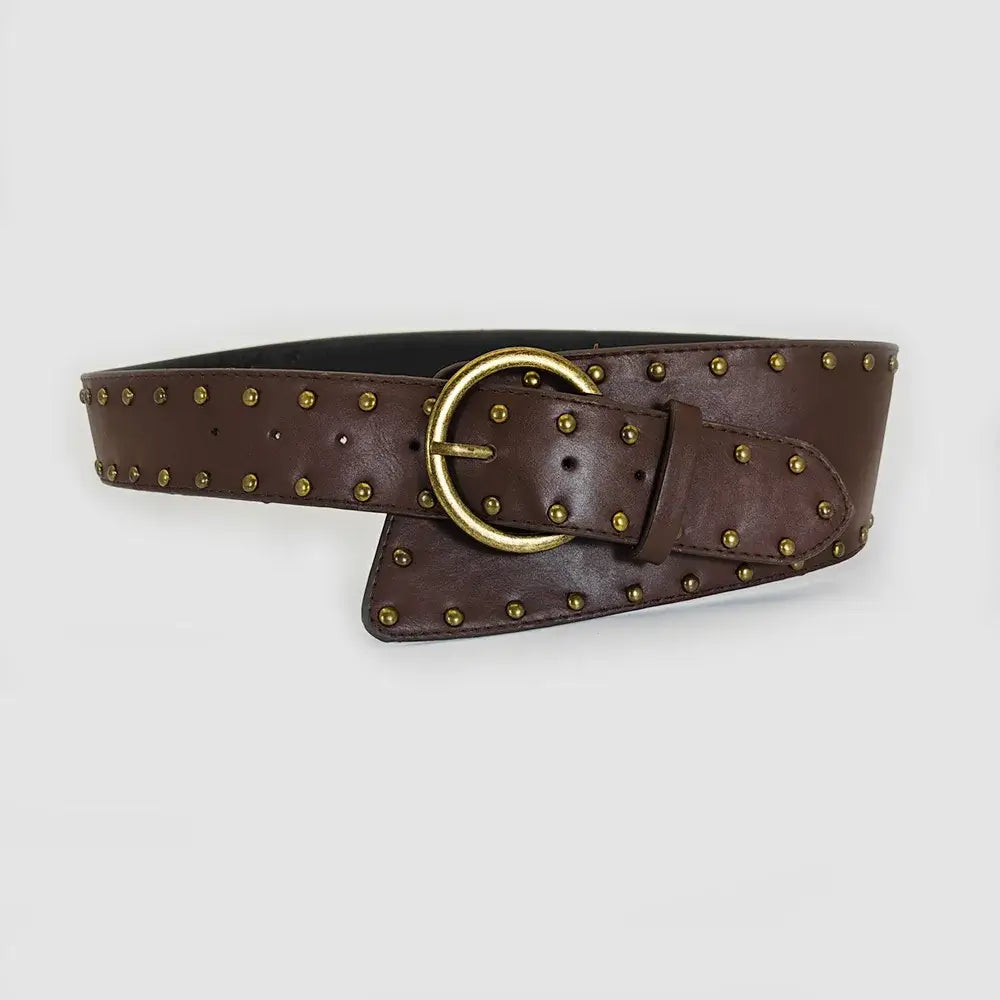 Y2K Studded Wide Belt