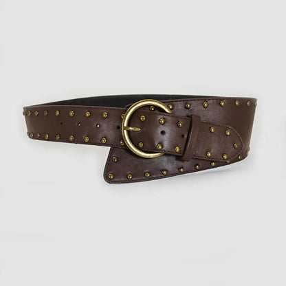 Y2K Studded Wide Belt