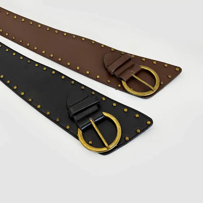 Y2K Studded Wide Belt