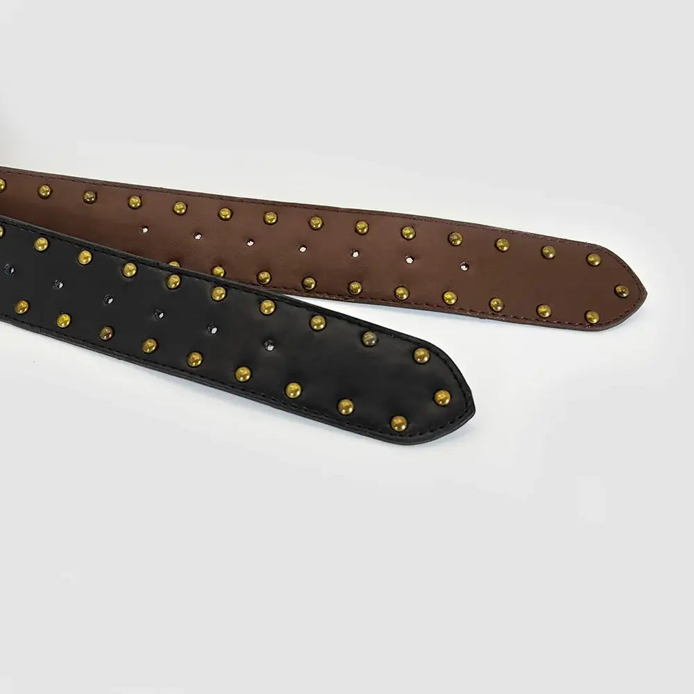Y2K Studded Wide Belt