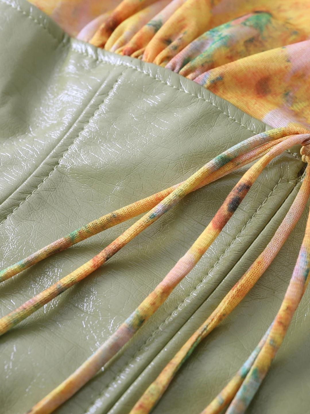 Y2K Sunflower Halter Top