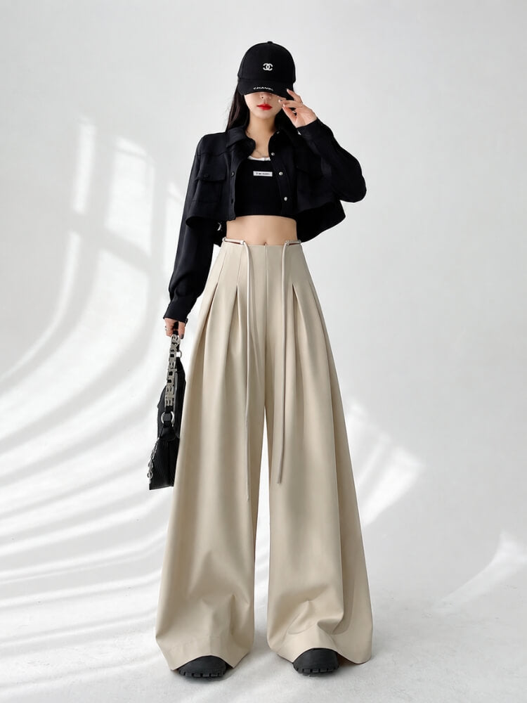 Y2K Tailored Wide Leg Pants