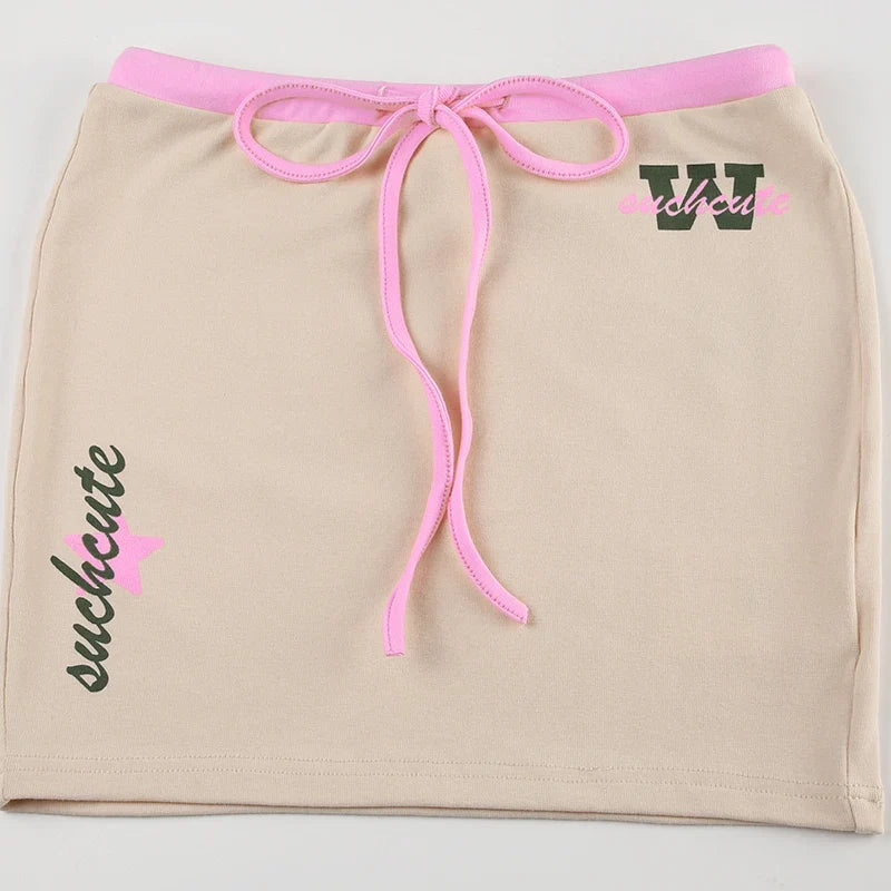 Y2K Tank & Skirt Two Piece Set