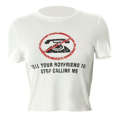 Y2K Tell Your Boyfriend Crop Top