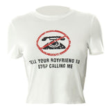 Tell Your Boyfriend Crop Top