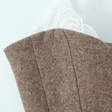 Tweed Corset Top