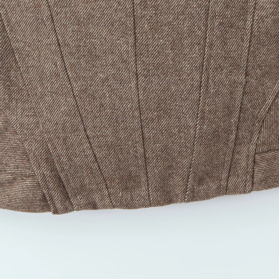Y2K Tweed Corset Top