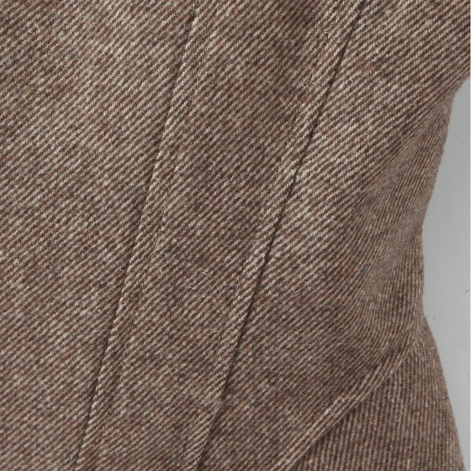 Y2K Tweed Corset Top