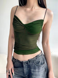 Twisted Mesh Crop Top