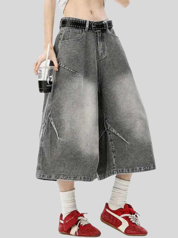 Y2K Ultra-Wide Denim Jorts