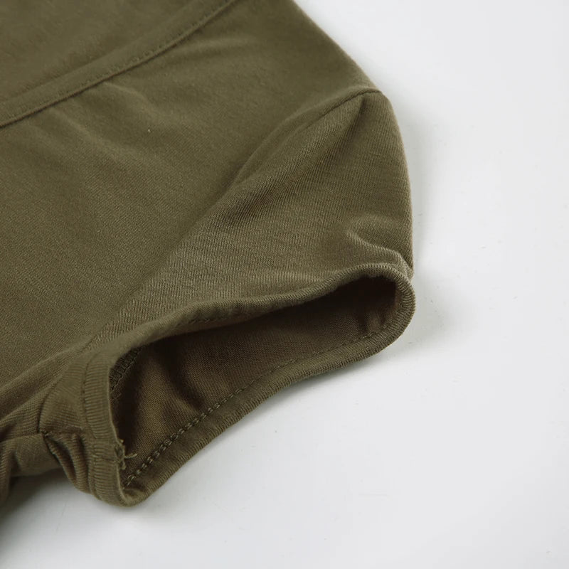 Y2K V Neck Cross Wrap Top