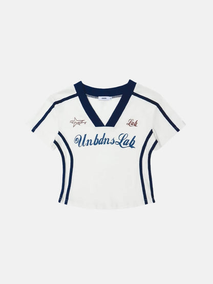 Y2K Varsity Baby Tee