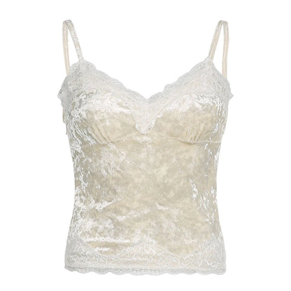 Y2K Velvet Cami Top