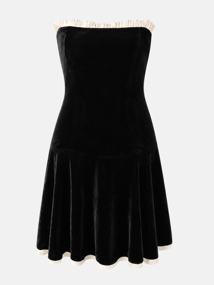 Y2K Velvet Corset Dress